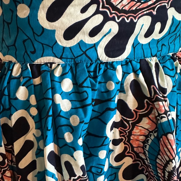 ÖFUURË African Print Off-Shoulder Mini Dress L/XL - Picture 8 of 10